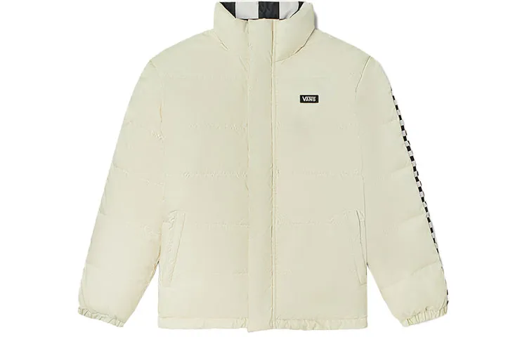 Vans Down Jackets Unisex White Stand Collar Moderate