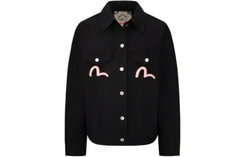 EVISU Denim Jacket Unisex Black
