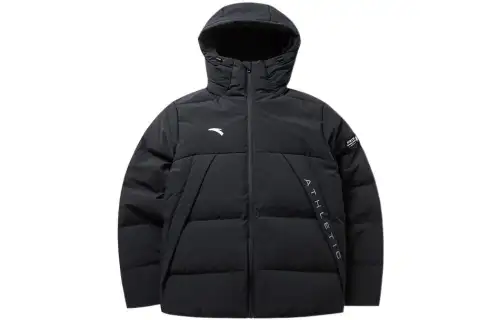 ANTA Down Jackets Men's Black Hooded Moderate Other