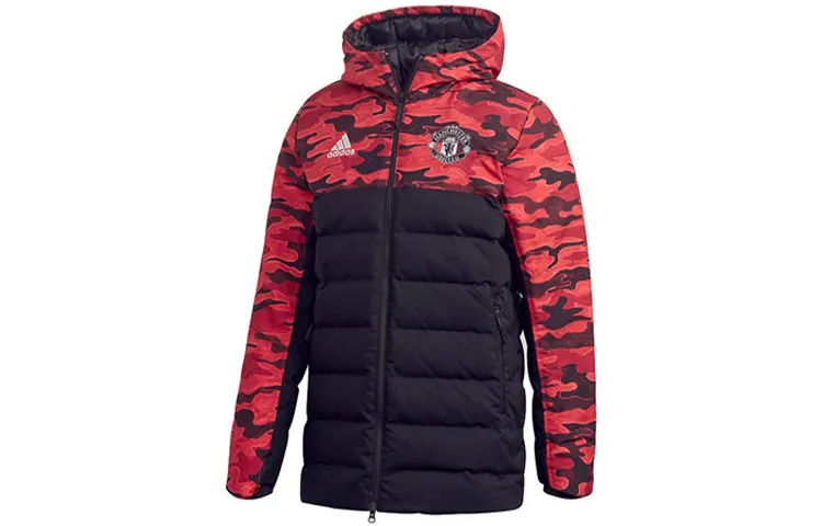 Adidas Down Jacket Men's Black Red