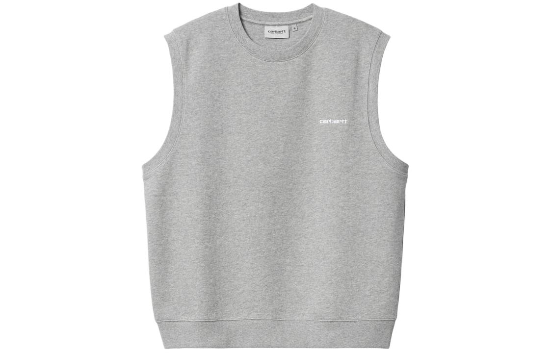 Мужской жилет Carhartt WIP Script Vest Sweatshirt (серый)