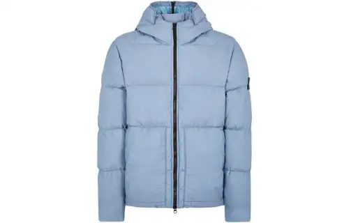 STONE ISLAND Down Jacket Unisex Blue