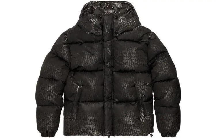 DIESEL Jackets Men's Black Hooded Moderate Other