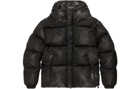 DIESEL Jackets Men's Black Hooded Moderate Other