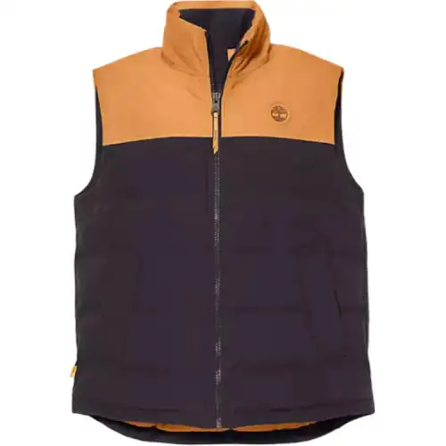 Timberland Vests Men's Black Stand Collar Moderate Other