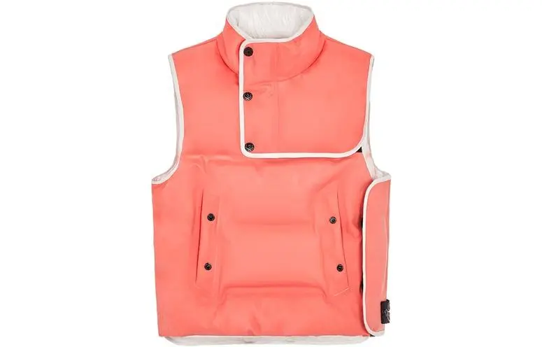 STONE ISLAND POLY STRATA FW23 Vest Unisex Pink