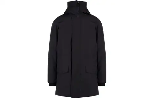 Canada Goose Down Jackets Men's Black Stand Collar Moderate