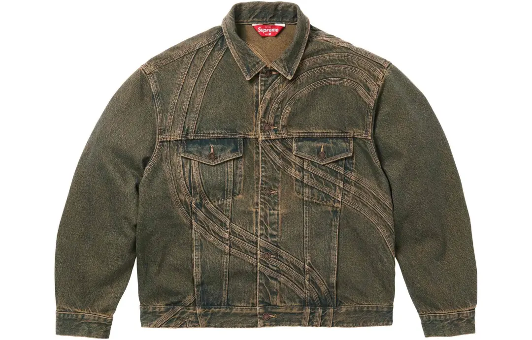 Supreme S Logo Denim Trucker Jacket