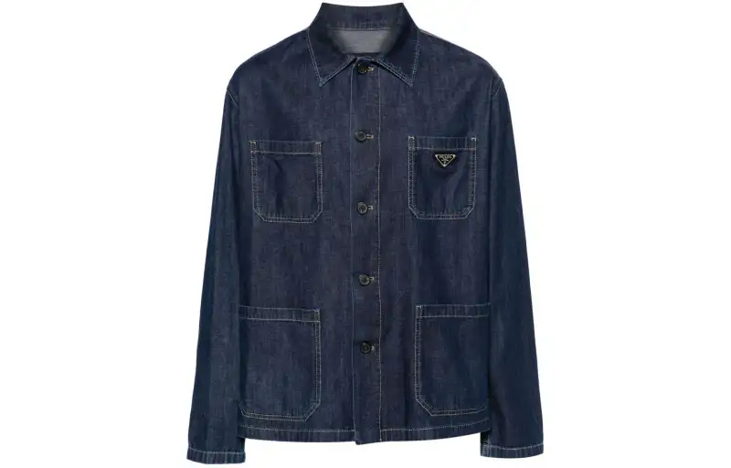 PRADA Denim Jacket Men's Dark Blue