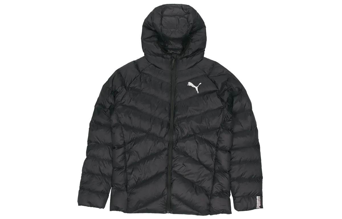 PUMA Down Jackets Men's Black Hooded Moderate Other