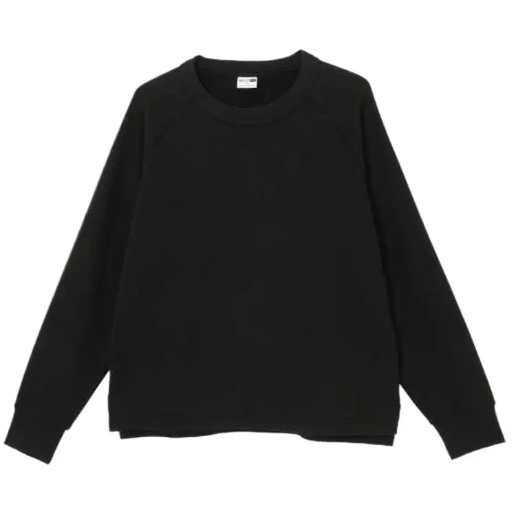 PUMA CLASSICS CREW FL Casual Soft Thermal Minimalist Style Loose Fit Fleece Lined Sweatshirt Unisex Black