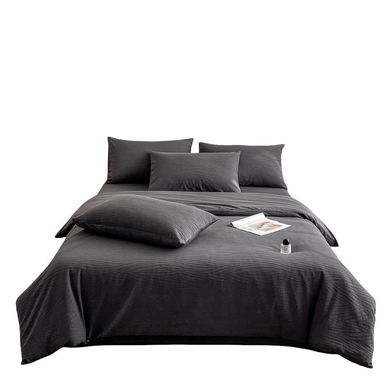 Jie Liya GRACE Class A pure cotton yarn-dyed jacquard three-layer gauze bed four-piece set 2025 quilt cover sheet bed sheet bedding light luxury