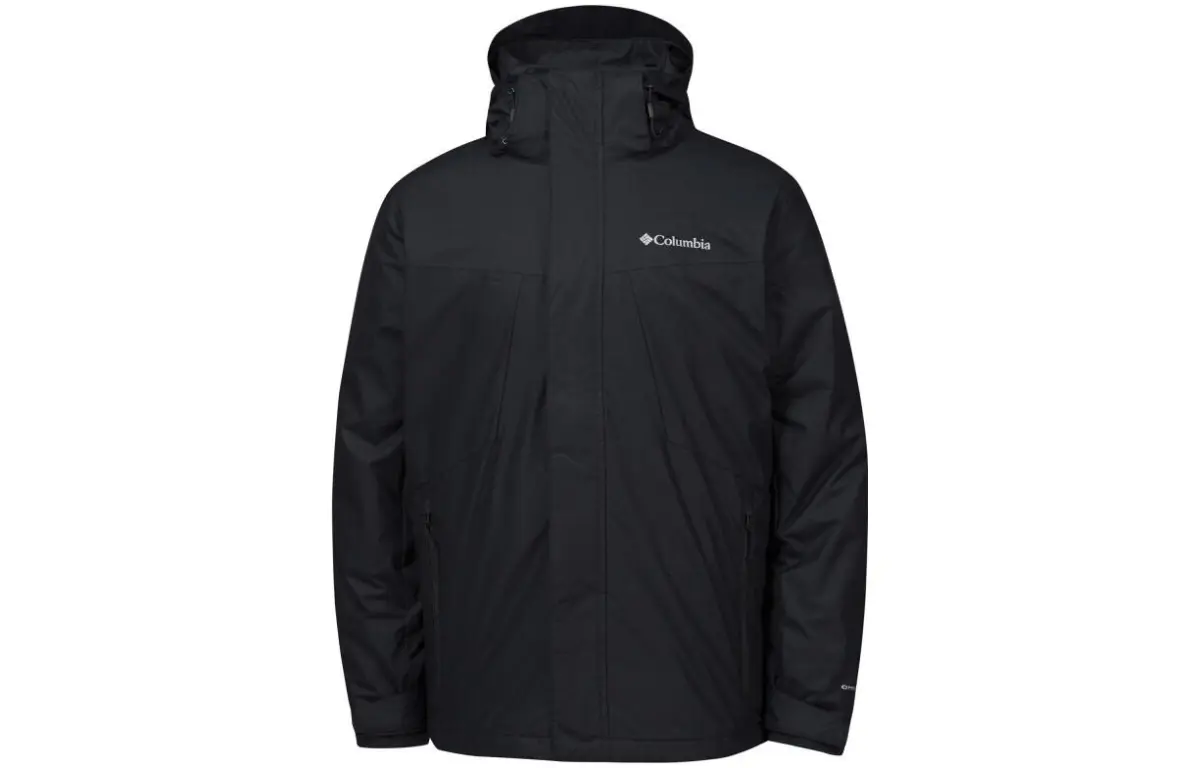 Columbia Hiking Commute Waterproof And Breathable Thermal Quick Dry Windbreaker Jacket Men's Black
