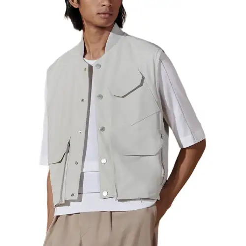 HERMES SS24 Vest Men's Mist White