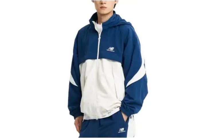New Balance Jackets Unisex Dark Blue Hooded Moderate Other