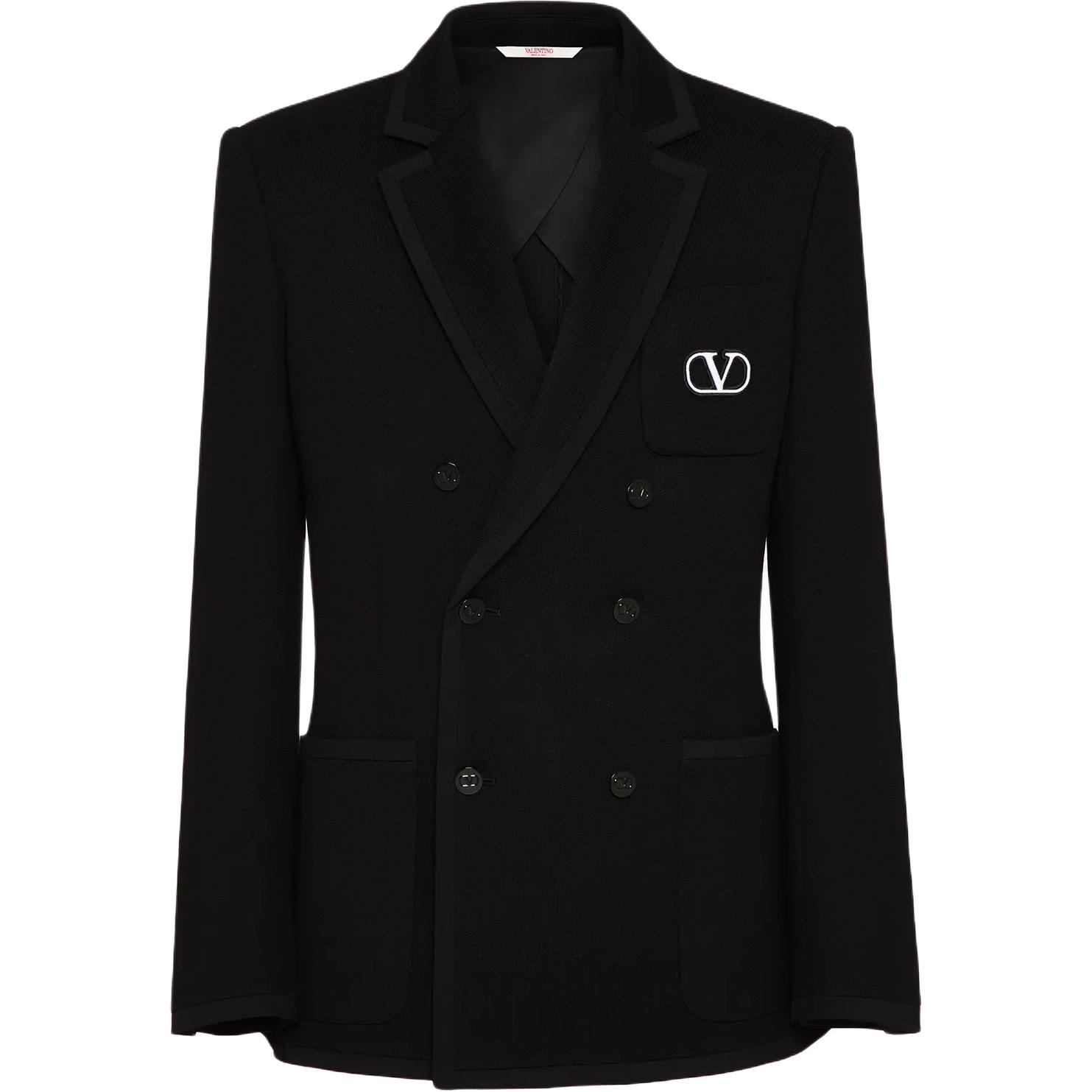 Мужской пиджак Valentino Valentino FW24 Logo (черный)
