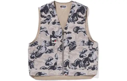 Bape Bape Art Camo Gobelin Work Vest