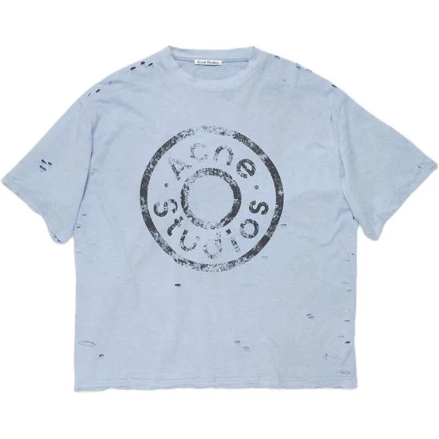 Acne Studios Logo Printed Crewneck T Shirt