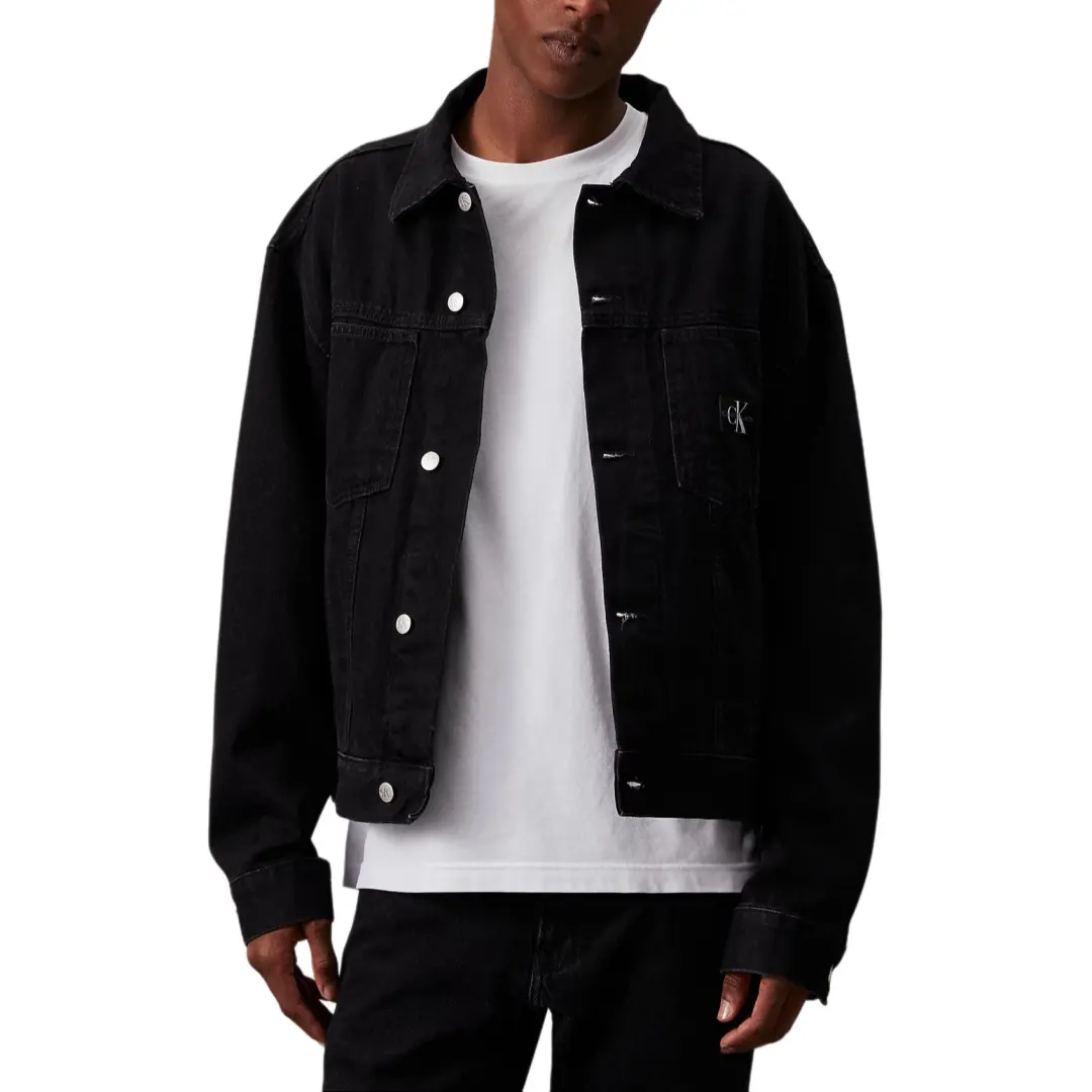 CALVIN KLEIN Jackets & Coats Europe Version Men's Denim Black