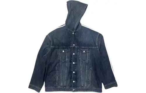 Balenciaga Denim Jacket Regular Fit Men's Blue
