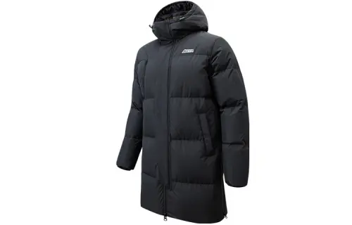 ANTA Down Jackets Men's Black Hooded Moderate