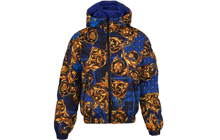 Мужской пуховик Versace Jeans Couture (синий)