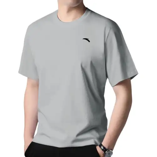 Anta Variety Training Collection T Shirt Men's Light Sand Gray