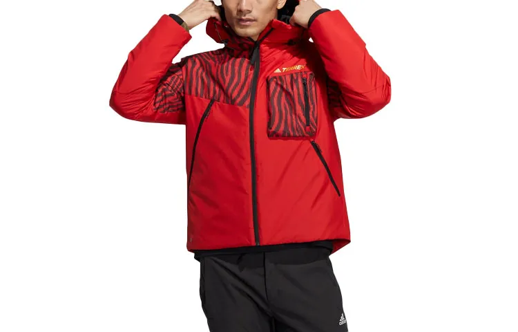 Adidas Puffer Jacket Men's Light Scarlet