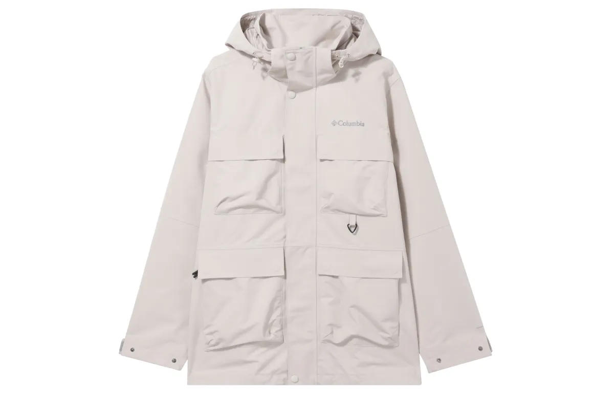Columbia Transit Waterproof And Warm Windbreaker Jacket Men's Ecru