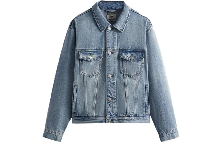Куртка KITH KITH FW23 Centre Denim Jacket Logo (индиго)