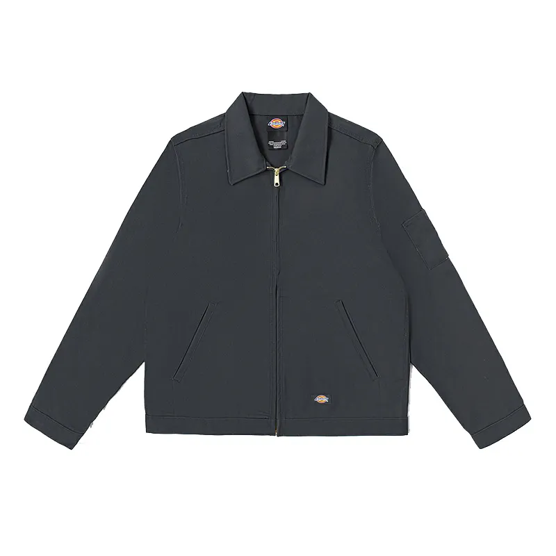 Dickies Jackets Men's Dark Gray Lapel Moderate Workwear