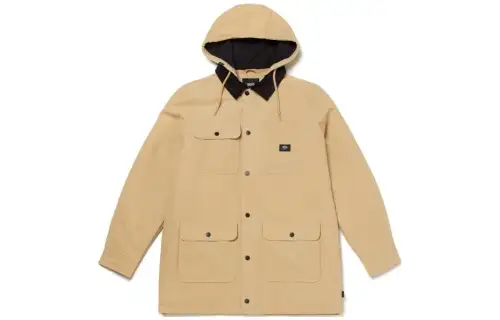 Vans DRILL CHORE Jackets Men's Khaki Hooded Moderate Other
