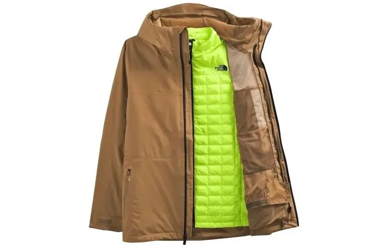 THE NORTH FACE Waterproof And Breathable Windbreaker Jacket Men's Khaki
