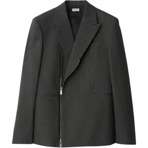 Burberry Jackets & Coats Men's Gray Black