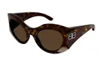 Balenciaga Hourglass Round Sunglasses