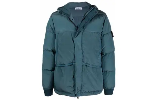 STONE ISLAND Down Jacket Unisex Lake Green