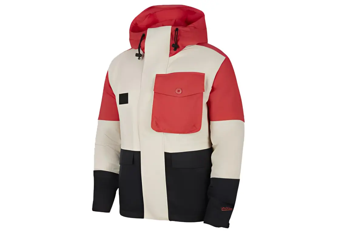 Nike Puffer Jackets Men's Beige Hooded Moderate Other
