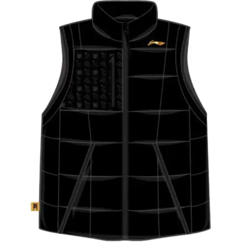Li Ning Vests Men's Black Stand Collar Moderate Other