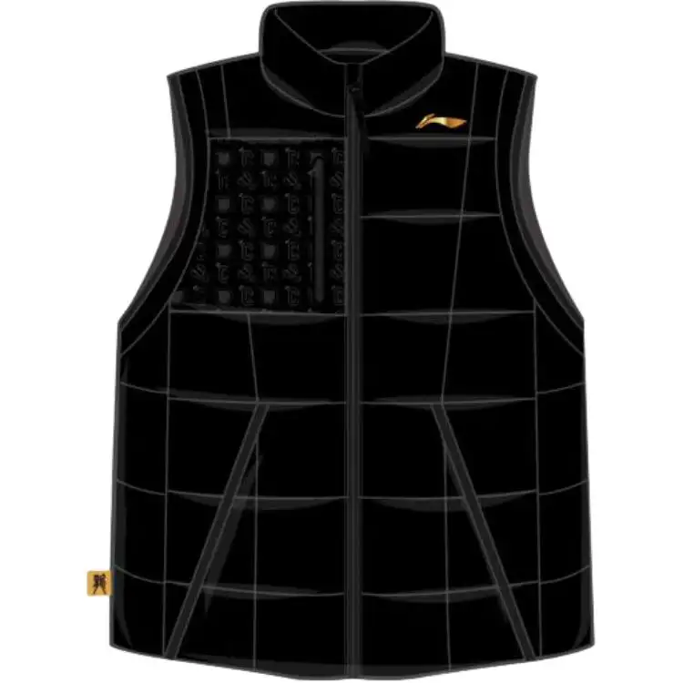 Li Ning Vests Men's Black Stand Collar Moderate Other