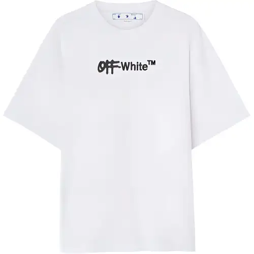 OFF WHITE Spray Helv Over Skate S/S Tee