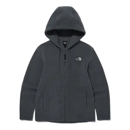 THE NORTH FACE Comfortable Solid Color Fleece Lined Hooded Thermal Jackets & Coats Men's Dark Shadow