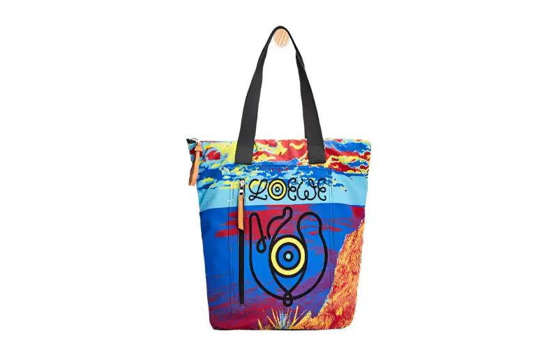 LOEWE Recycled Nylon Handbag, Shoulder Bag Men's Multicolor