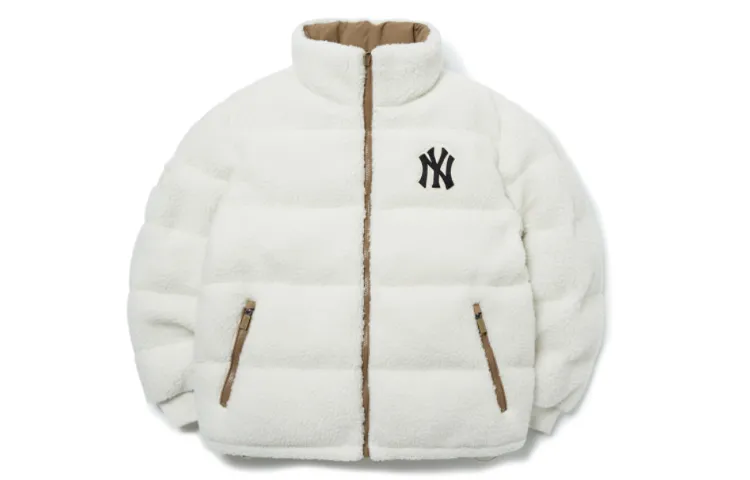 MLB Down Jacket Winter, Short Unisex White
