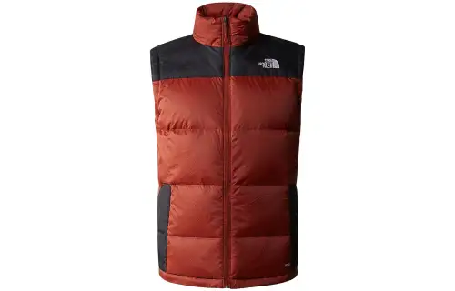 THE NORTH FACE Down Vests Men's Red Stand Collar Thickened And Fleece Lined Other