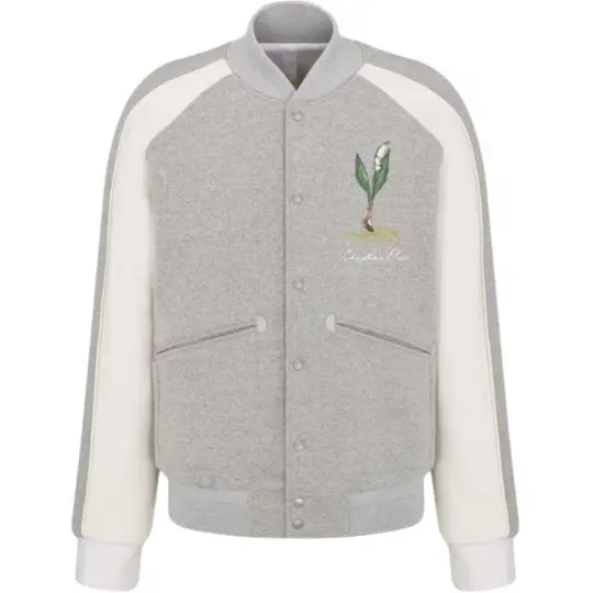 DIOR Lily Of The Valley Varsity Jacket