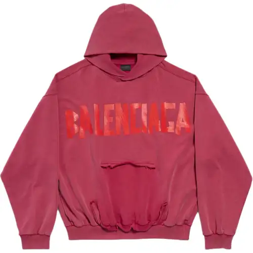 Balenciaga Tape Type Ripped Pocket Hoodie