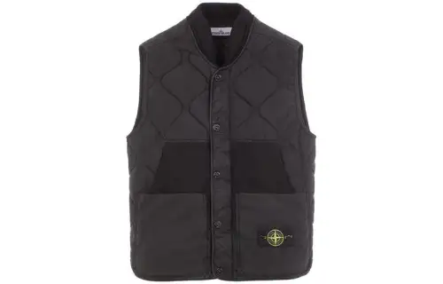 STONE ISLAND Compass patch Quilted Gilet