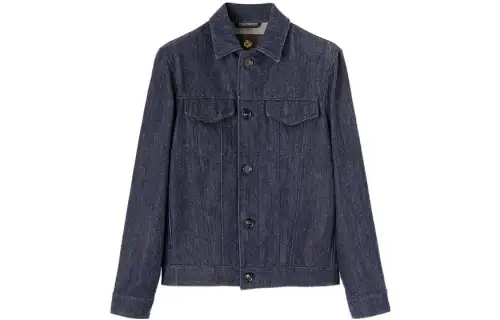 Loro Piana Jackets Men's Dark Shadow Blue Lapel Moderate Other
