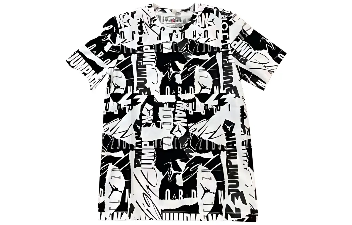 Jordan T Shirt Men's Black White