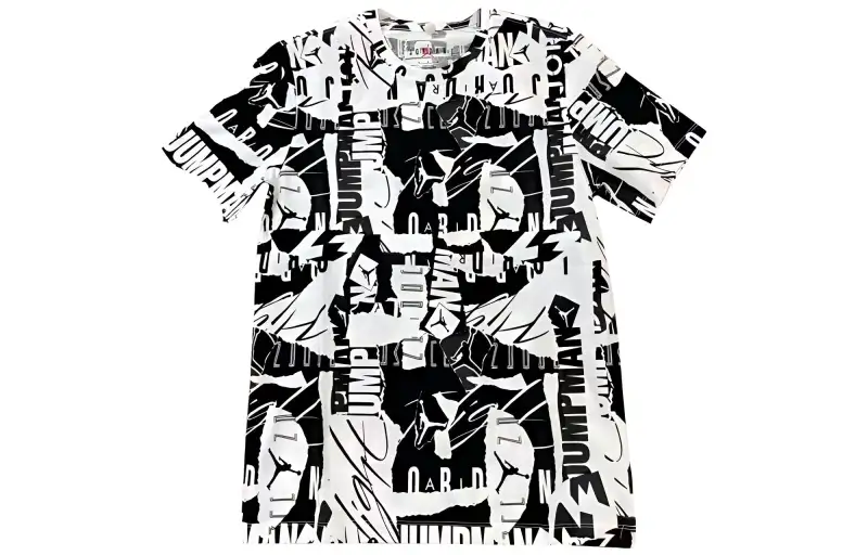 Jordan T Shirt Men's Black White